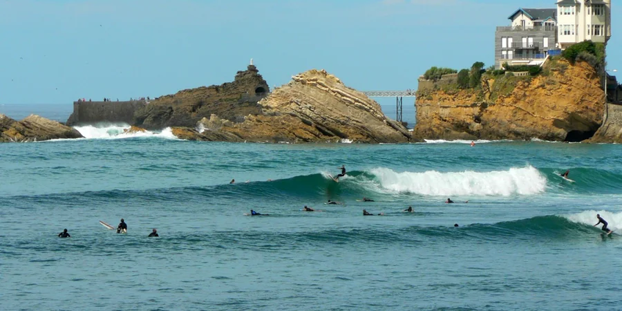 surf à Biarritz